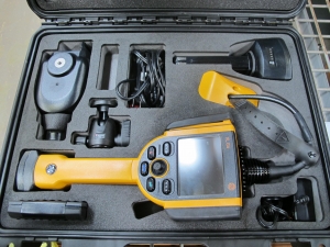 GE INSPECTION TECHNOLOGIES XL GO+ VIDEO PROBE, JOYSTICK CONTROL, LCD MONITOR 9.4 CM, MODEL # XLGOA8430. LOADING & HANDLING FEE $5-4001